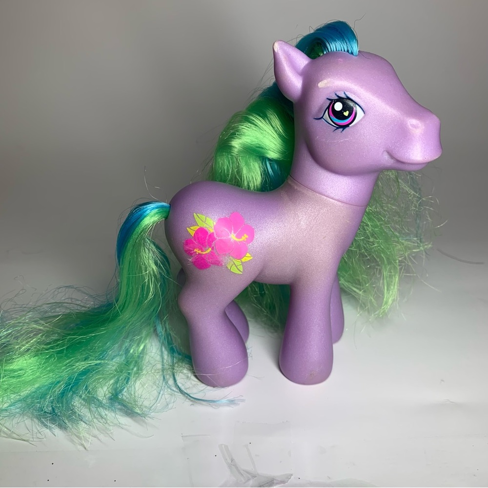 My Little Pony G3 Purple Tropical Delight Hibiscus Flower Shiny Hair